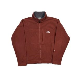 Vintage Y2K North Face maroon red windfall Full Zip fleece men medium